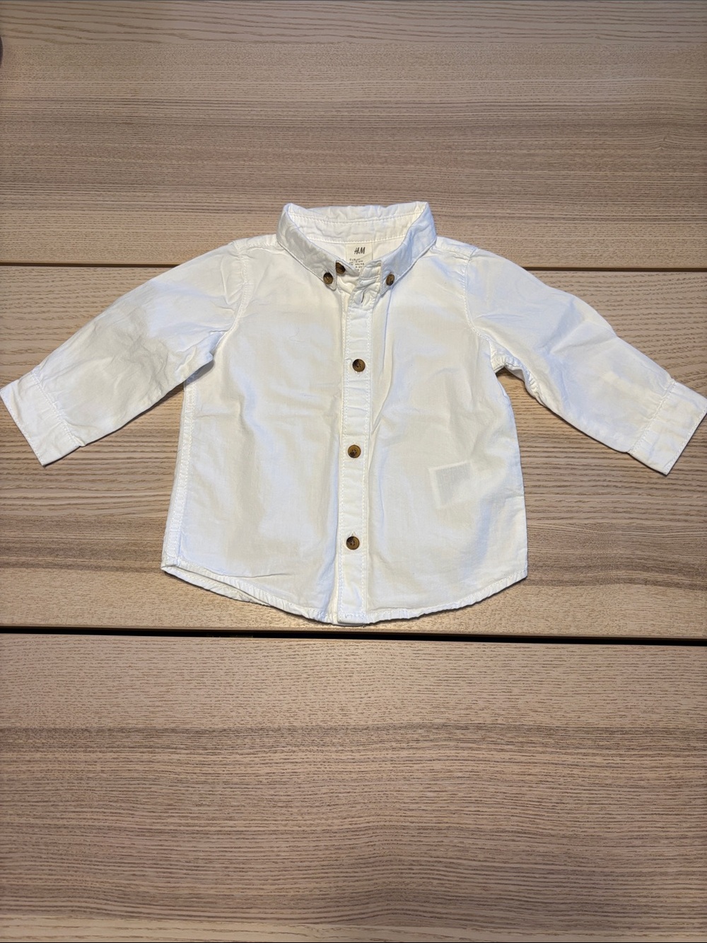 H&M Toddler White Button-Front Shirt